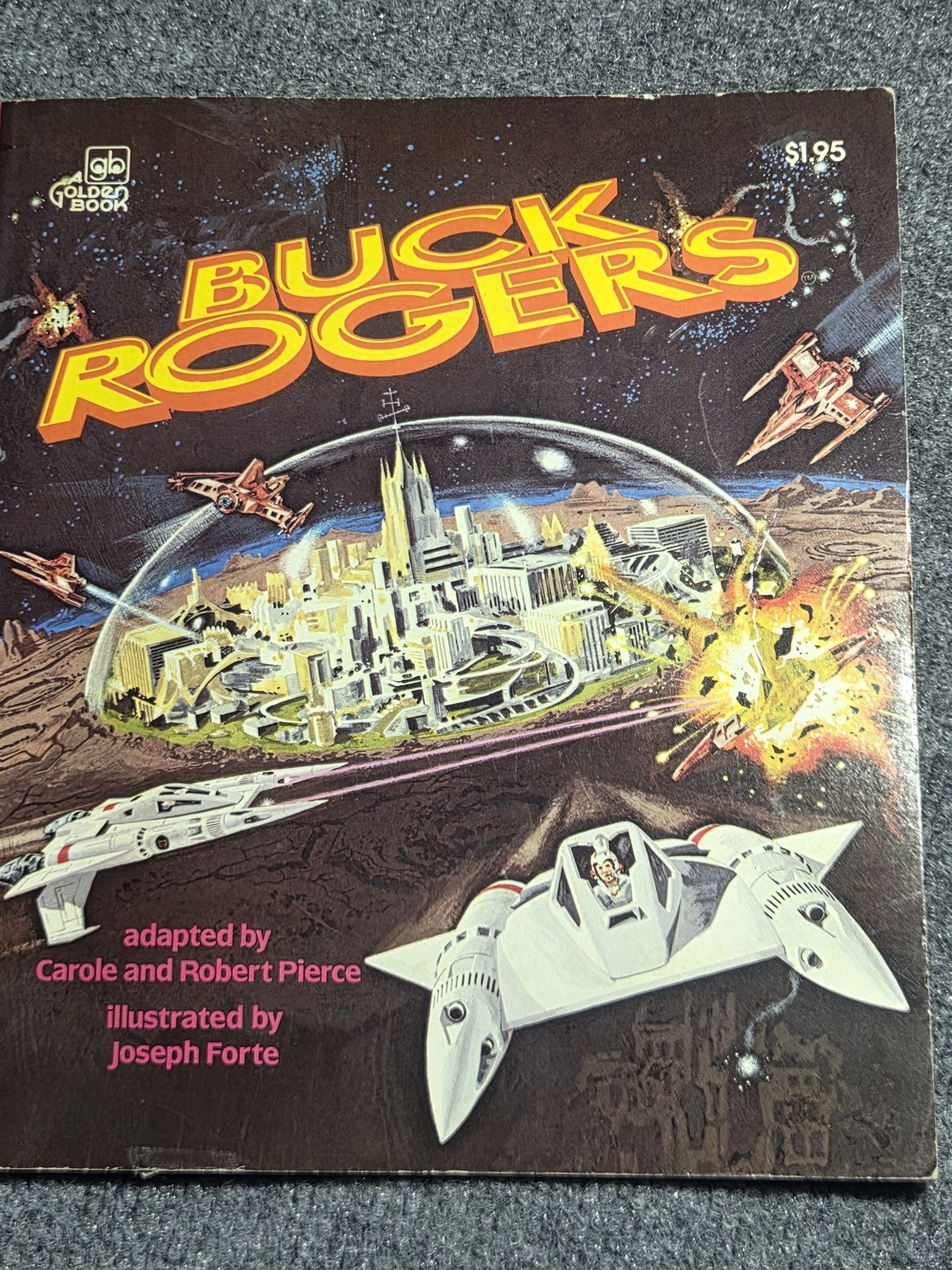Vintage Buck Rogers A Golden Book Paperback Storybook 1979
